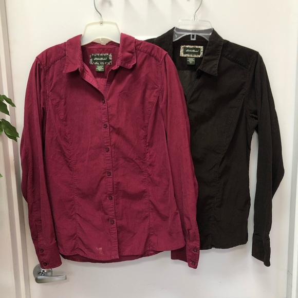 Eddie Bauer Cotton Button Down Shirts Women’s Tall M Lot of 3 Tops - Picture 2 of 10